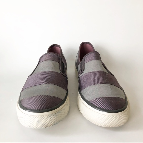 Sperry Topsider Blue Striped Slip On Sneaker 8.5 - Picture 4 of 8